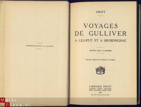 SWIFT**VOYAGES DE GULLIVER**A LILLIPUT ET A BROBDINGNAC** - 2