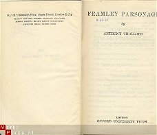 ANTHONY TROLLOPE**FRAMLEY PARSONAGE**OXFORD UNIVERSITY PRESS