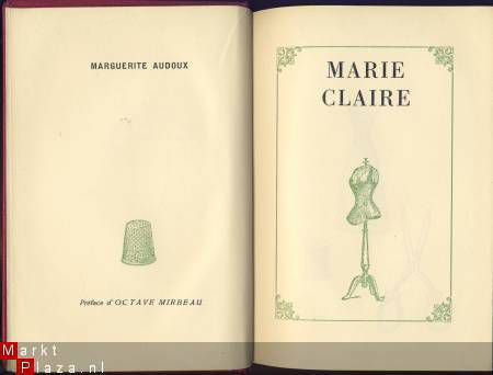 MARGUERITE AUDOUX**MARIE-CLAIRE**CLUB INTERNATIONAL DU LIVRE - 1