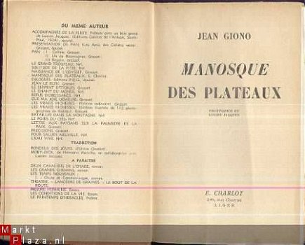 JEAN GIONO**MANOSQUE DES PLATEAUX**EDMOND CHARLOT ALGIERS** - 3