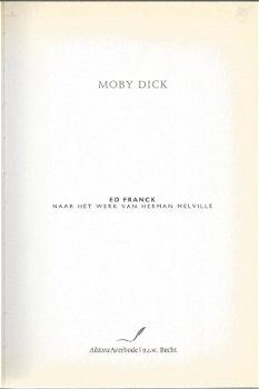 ED FRANCK NAAR HET WERK VAN HERMAN MELVILLE**MOBY DICK**HARDCOVER ALTIORA AVERBODE H.J.W. BECHT - 3