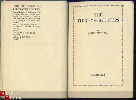 JOHN BUCHAN**THE THIRTY-NINE STEPS**LONGMANS - 1