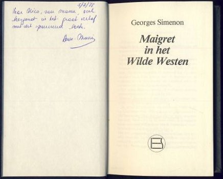 GEORGES SIMENON**MAIGRET IN HET WILDE WESTEN*MAIGRET CORONER - 2