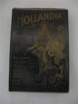 Te koop een doosje met : Hollandia Emaille Lak-Brons - 1