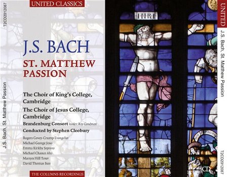 3-CD - BACH St. Matthew Passion - 3CD - 0