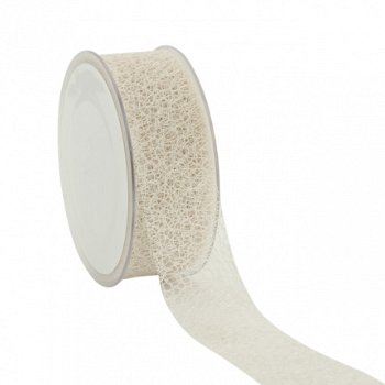 Weblint off-white 38mm (streng 2 meter) knutselen - 1