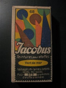 Antiek doosje van Jacobus -TEINTURE- pour étoffes nr. 68 - 1