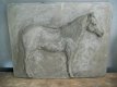 Beeltenis van paard in steen, landelijke decoratie - 2 - Thumbnail
