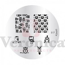 Special KONAD stamping plate S17 UIL / OWL