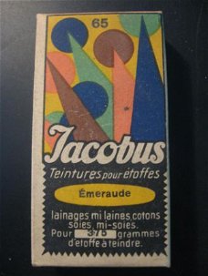 Antiek doosje van Jacobus -TEINTURE- pour étoffes nr. 65