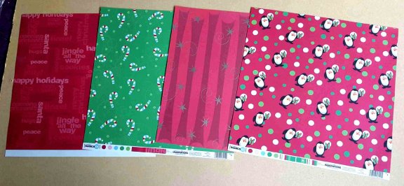 SALE Scrapbook Set met oa papier thema Kerst NR 1 - 2