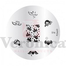 Special KONAD stamping plate S16 LOVE