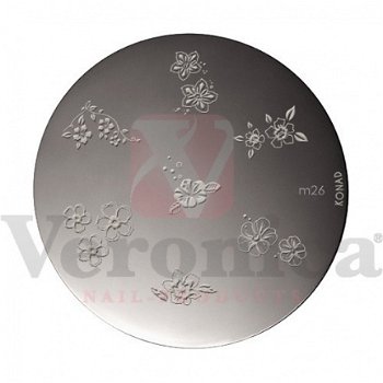 KONAD stamping plates M26 BLOEMEN - 1