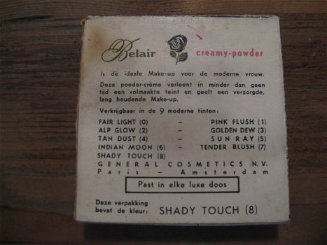Belair refill Creamy - powder kleur Shady Touch (8)...jaren '50 - 2