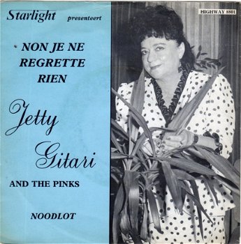 Jetty Gitari And The Pinks : Non Je Ne Regrette Rien (gesigneerd) - 1