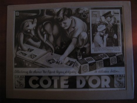 Een mooie advertentie print Côte d'or...Van de jaren 40/50.... - 1
