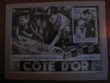 Een mooie advertentie print Côte d'or...Van de jaren 40/50....