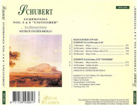 CD - Schubert - Symphonies nos.5 & 8 - 1