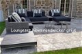 Loungeset lounche set terras tuin grijs wicker nieuw. - 1 - Thumbnail