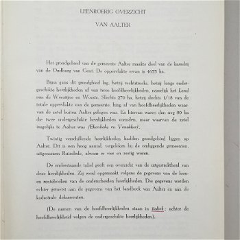 Leenroerig overzicht van Aalter en Knesselare door Arthur Verhoustraete en Alfons Ryserhove - 2