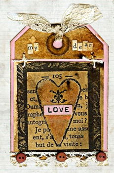 SALE Unmounted stempel Home Love Script Frame van Paperbag Studios - 2