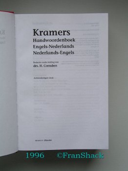 [1996] Kramers Handwoordenboek Engels, Coenders, Elsevier - 2