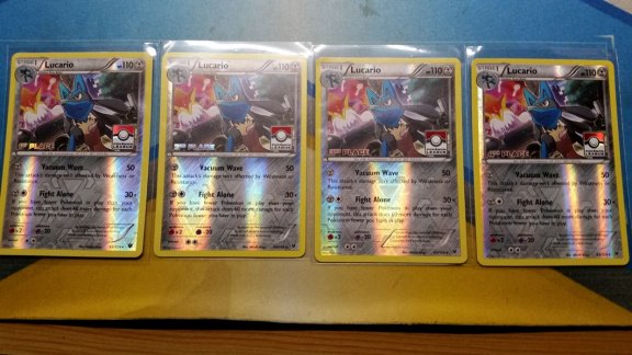 Lucario Pokemon League 1ste,2de,3de,4de plaats - 1