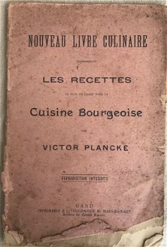 Nouveau livre culinaire, Victor Plancke, Oud kookboekje - 1