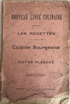 Nouveau livre culinaire, Victor Plancke, Oud kookboekje