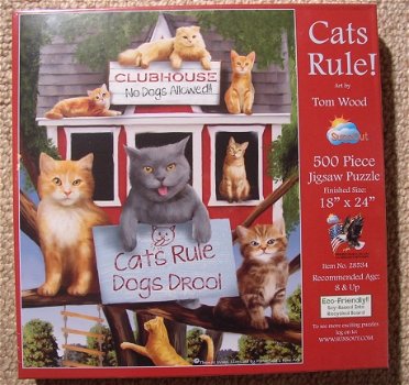 SunsOut - Cats Rule! - 500 Stukjes Nieuw - 2
