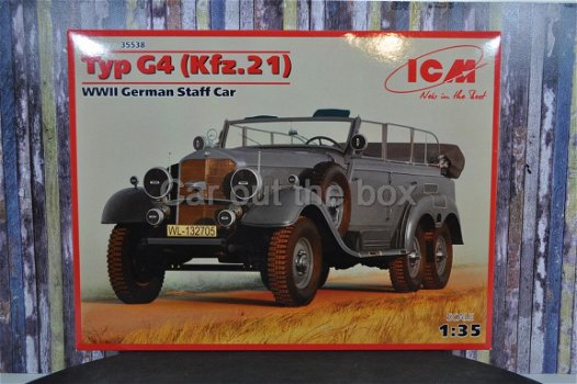 Mercedes Typ G4 (kfz. 21) WWII German Staff car 1:35 ICM - 1