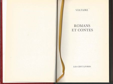 VOLTAIRE**ROMANS ET CONTES**LES CENT LIVRES**SKYVERTEX ROUGE - 3