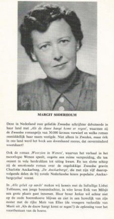 MARGIT SÖDERHOLM**ALLE GELUK OP AARDE.**LINNEN UITVOERING