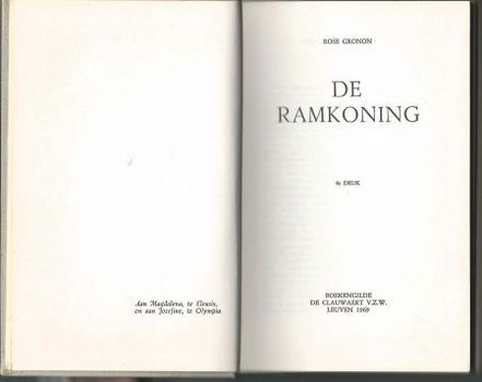 ROSE GRONON**DE RAMKONING**1962*DE CLAUWAERT*LINNEN HARDCOVE - 3