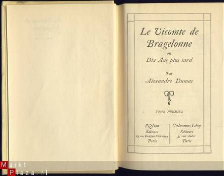 ALEXANDRE DUMAS**LE VICOMTE DE BRAGELONNE*TOME I+II+III+IV+V - 2