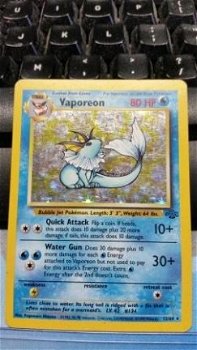 vaporeon holo 12/64 Jungle gebruikt - 1