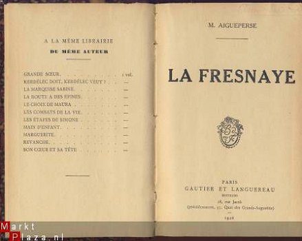 M. AIGUEPERSE**LA FRESNAYE*1926*GAUTIER ET LANGUEREAU - 2