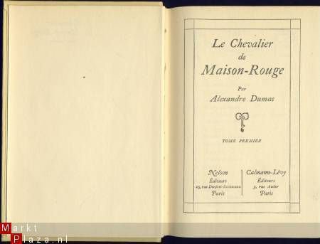 ALEXANDRE DUMAS**LE CHEVALIER DE MAISON-ROUGE**DEUX TOMES** - 2