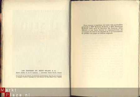 ROMAIN ROLLAND**LE SEUIL PRECEDE DU ROYAUME DU T*MONT-BLANC - 3