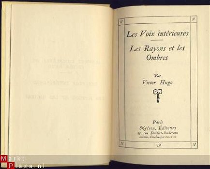 VICTOR HUGO**LES VOIX INTERIEURES+LES RAYONS ET LES OMBRES** - 3