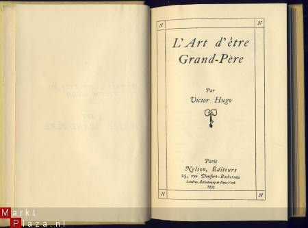 VICTOR HUGO**L'ART D'ETRE GRAND-PERE**1935* NELSON*+DUST-J - 3