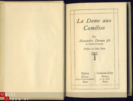 ALEXANDRE DUMAS FILS**LA DAME AUX CAMELIAS**NELSON - 2