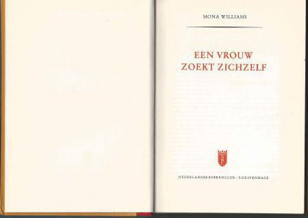 MONA WILLIAMS**EEN VROUW ZOEKT ZICHZELF**THE MARRIAGE**NBC** - 2