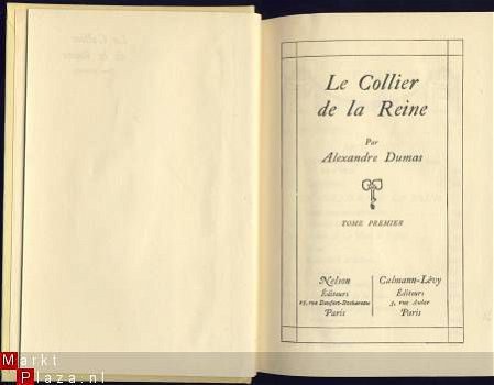 ALEXANDRE DUMAS**LE COLLIER DE LA REINE**NELSON**SPLENDIDE - 2