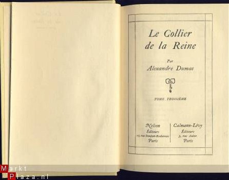 ALEXANDRE DUMAS**LE COLLIER DE LA REINE**NELSON**SPLENDIDE - 8