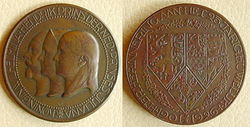 Schitterende penning Wilhelmina 1901-1926