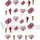 ENGLAND VOETBAL water decals nagelstickers - 1 - Thumbnail