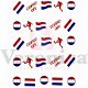 NEDERLAND VOETBAL water decals nagelstickers - 1 - Thumbnail