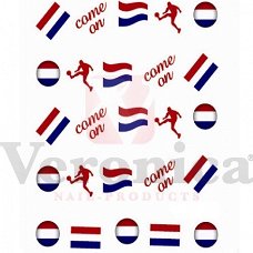 NEDERLAND VOETBAL water decals nagelstickers