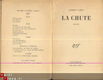 ALBERT CAMUS**LA CHUTE**NRF GALLIMARD**LA CHUTE** - 2 - Thumbnail